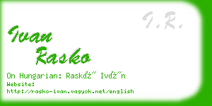 ivan rasko business card